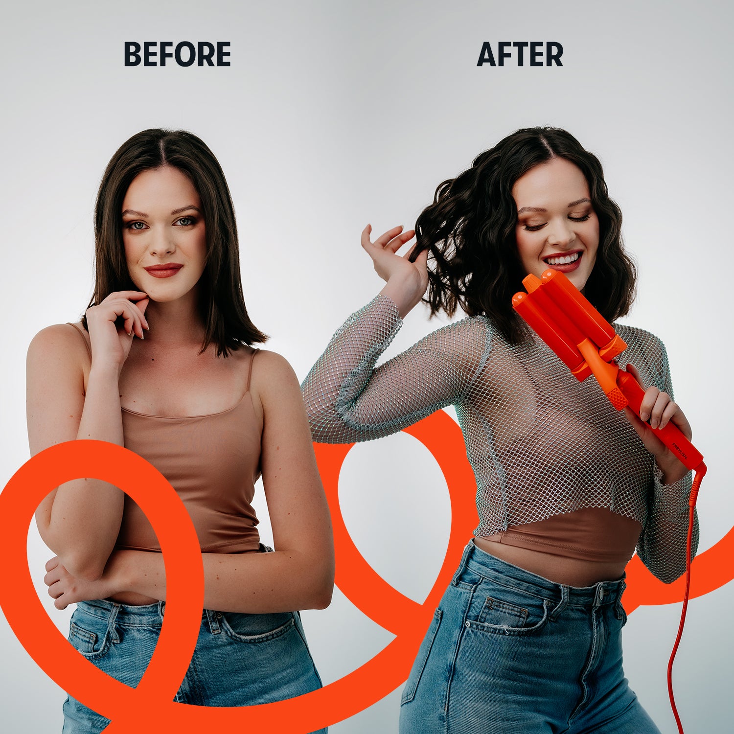 CERAMIC HAIR WAVE CURLER FOR MEDIUM WAVES 25MM 2.0