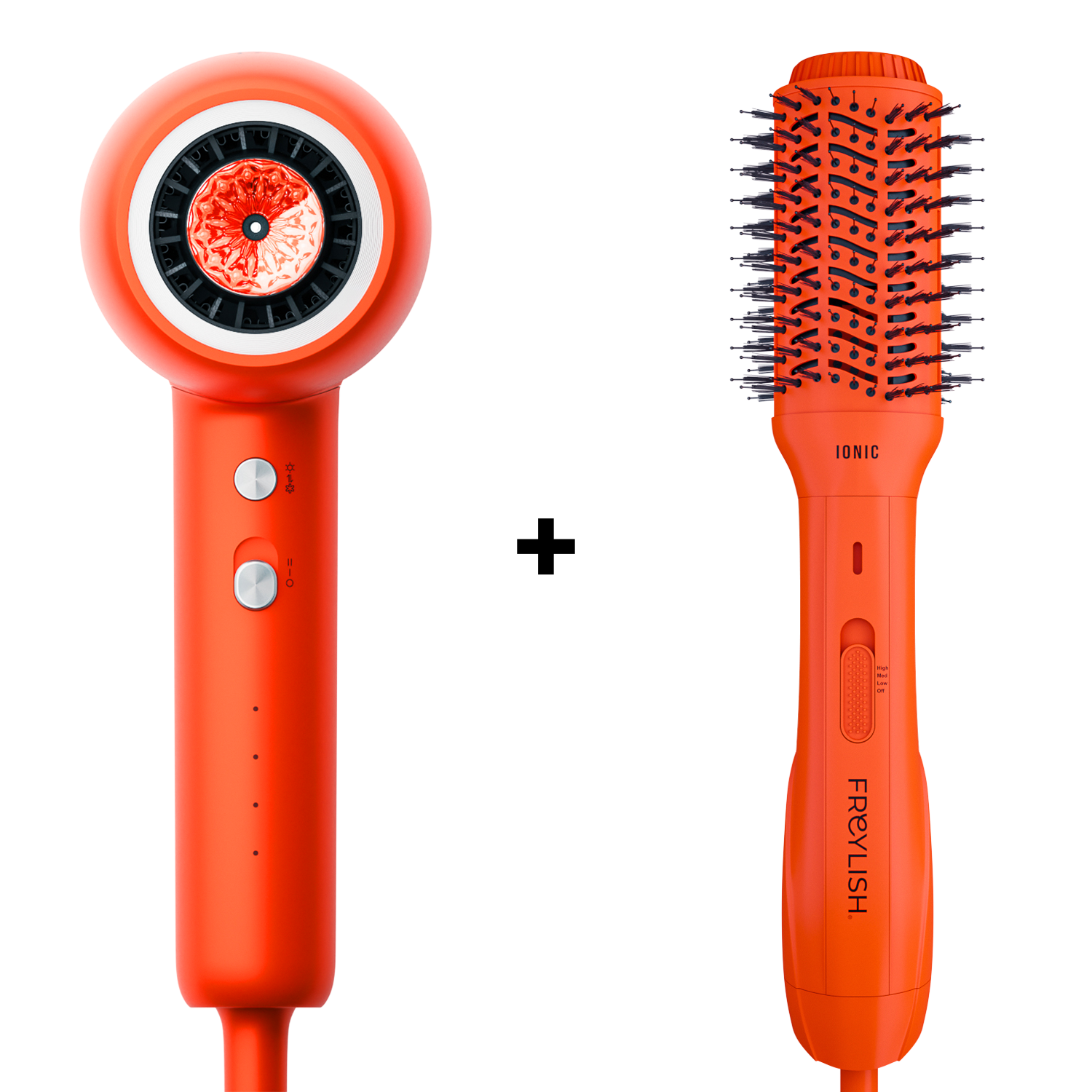 IONIC HAIR DRYER 2.0 + Hot air hair brush