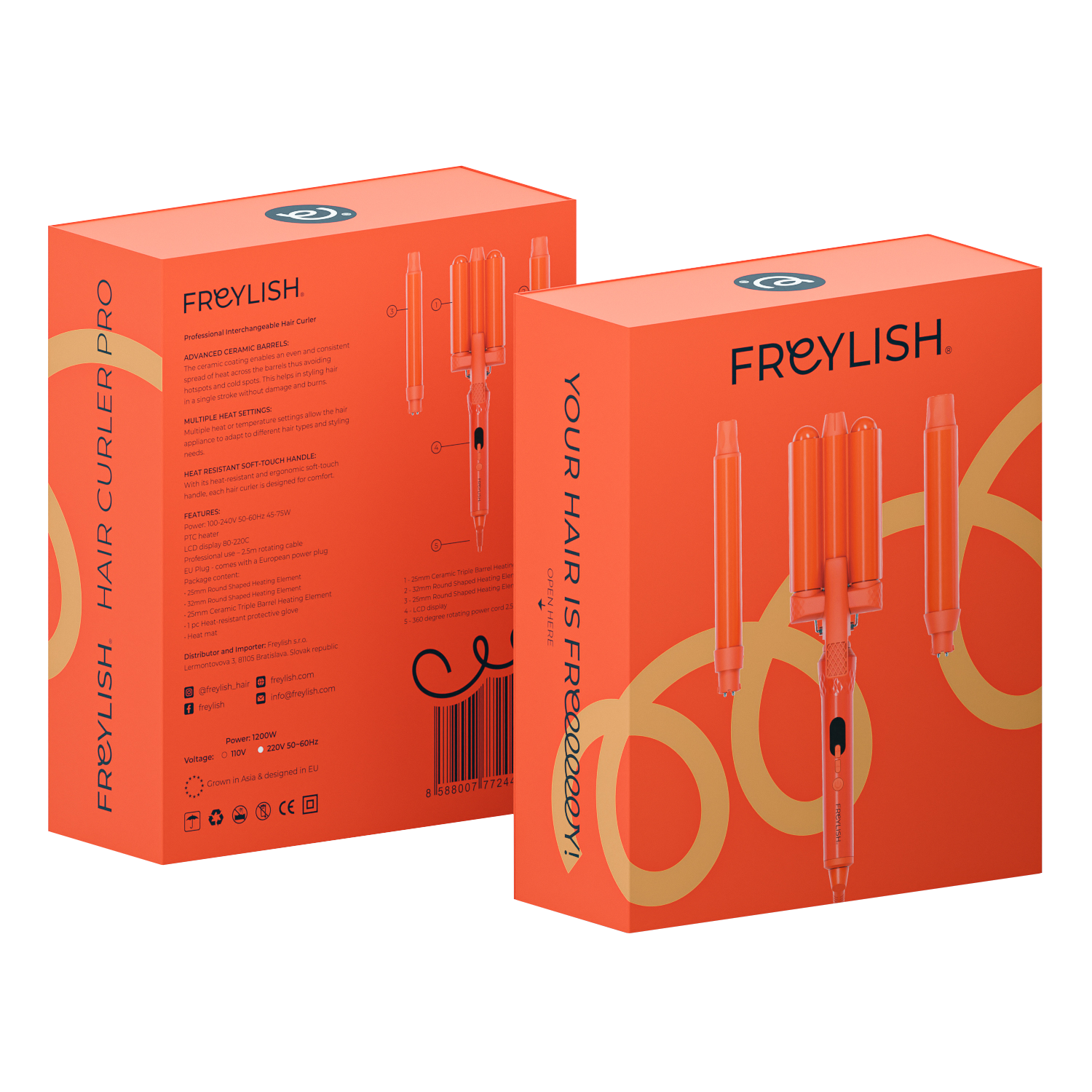 Freylish® Pro Hair Curler