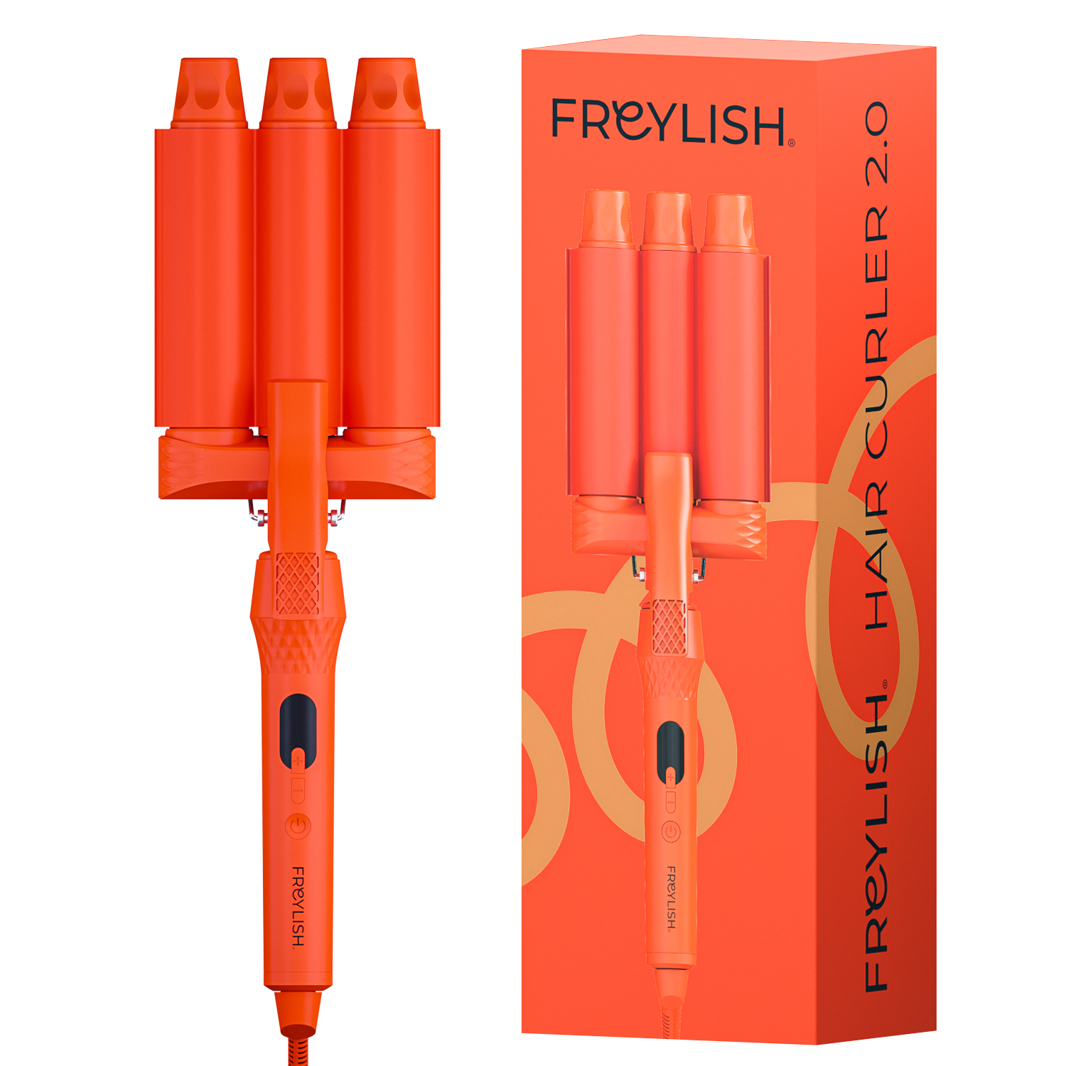 FREYLISH® CERAMIC HAIR WAVE CURLER FOR LARGE WAVES 32 MM 2.0